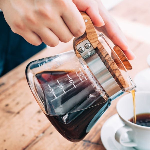 Hario V60 Coffee Server Olive Wood 600 ml