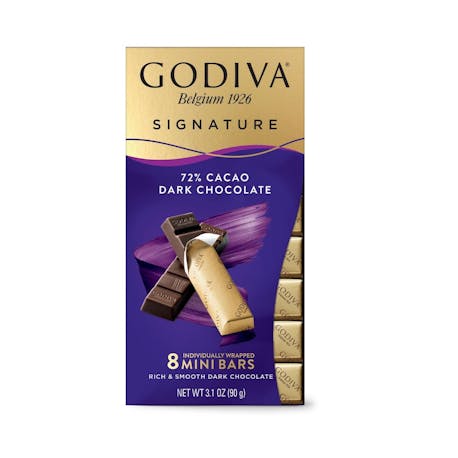 Godiva Mini Bars %72 Bitter, 8 Adet Stick