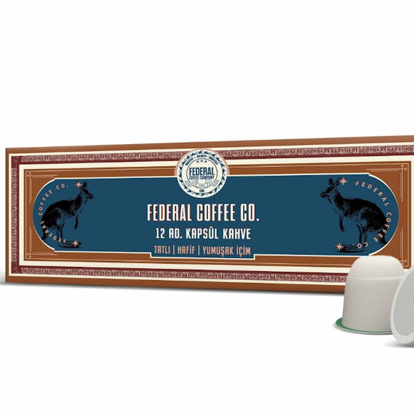 Federal Coffee Compostable Bio Espresso Kapsül Kahve 12'li