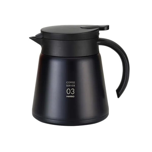 Hario V60 03 Yalıtımlı Paslanmaz Servis Sürahisi Siyah 800 ml