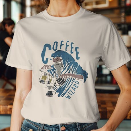 KahhveCom Coffee Wizard Baskılı Tişört