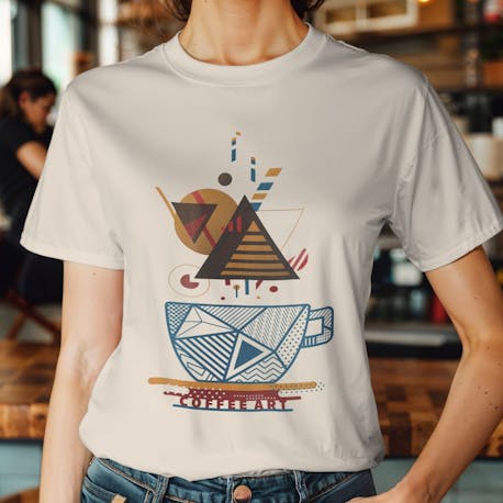 KahhveCom Coffee Art Baskılı Tişört