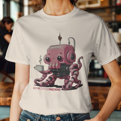 KahhveCom Coffee Machine Baskılı Tişört