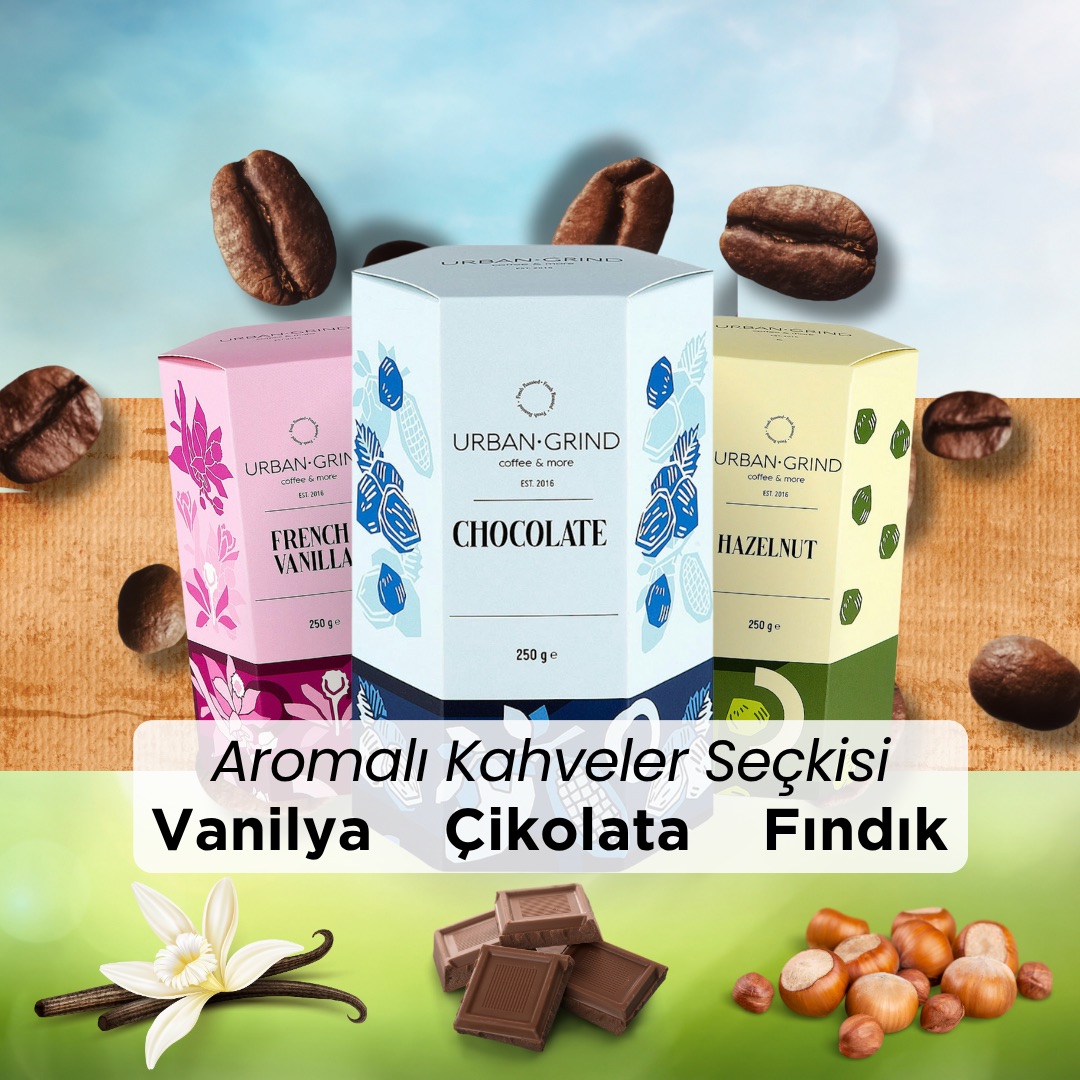 Urban Grind Aromalı Kahveler Seti 3x250g