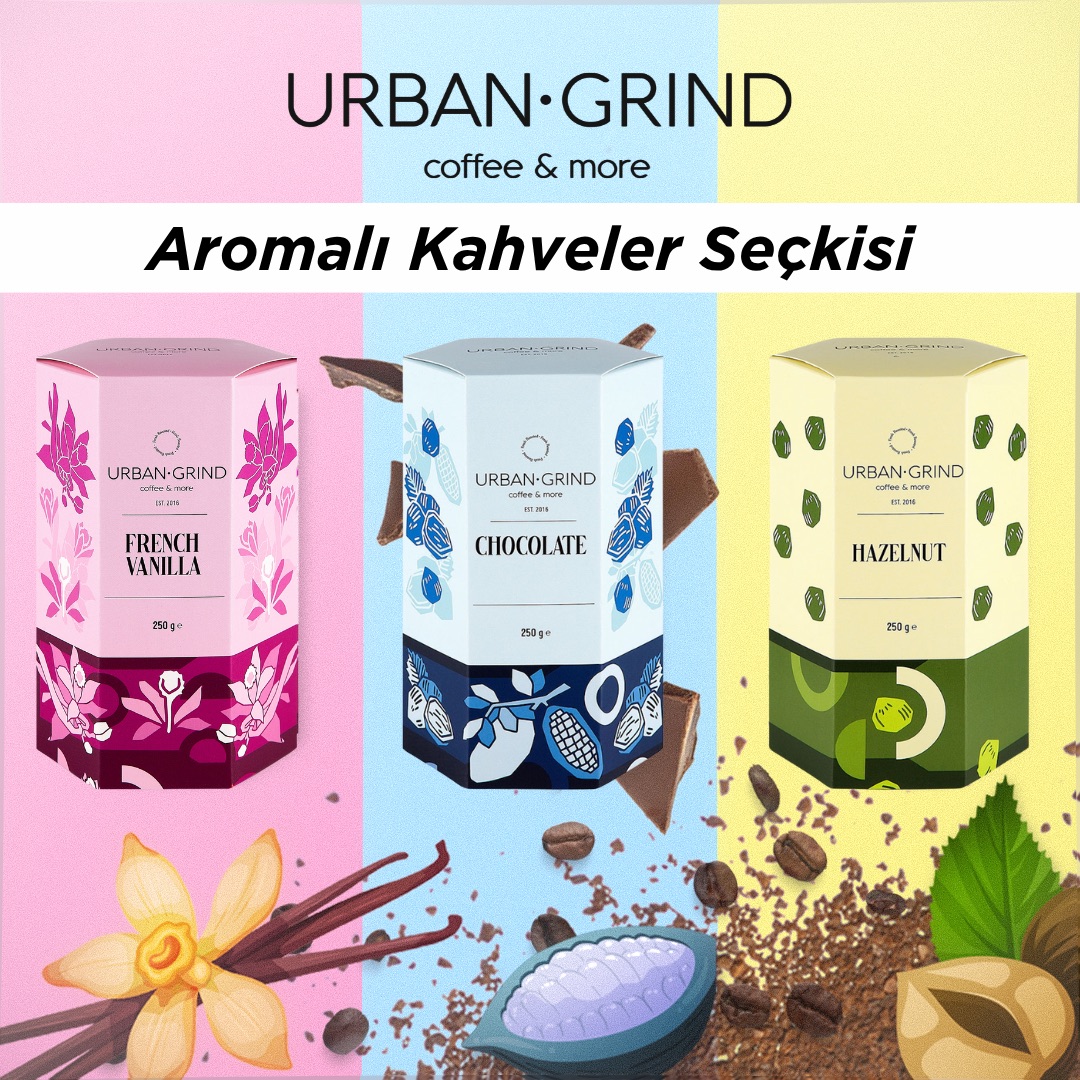 Urban Grind Aromalı Kahveler Seti 3x250g