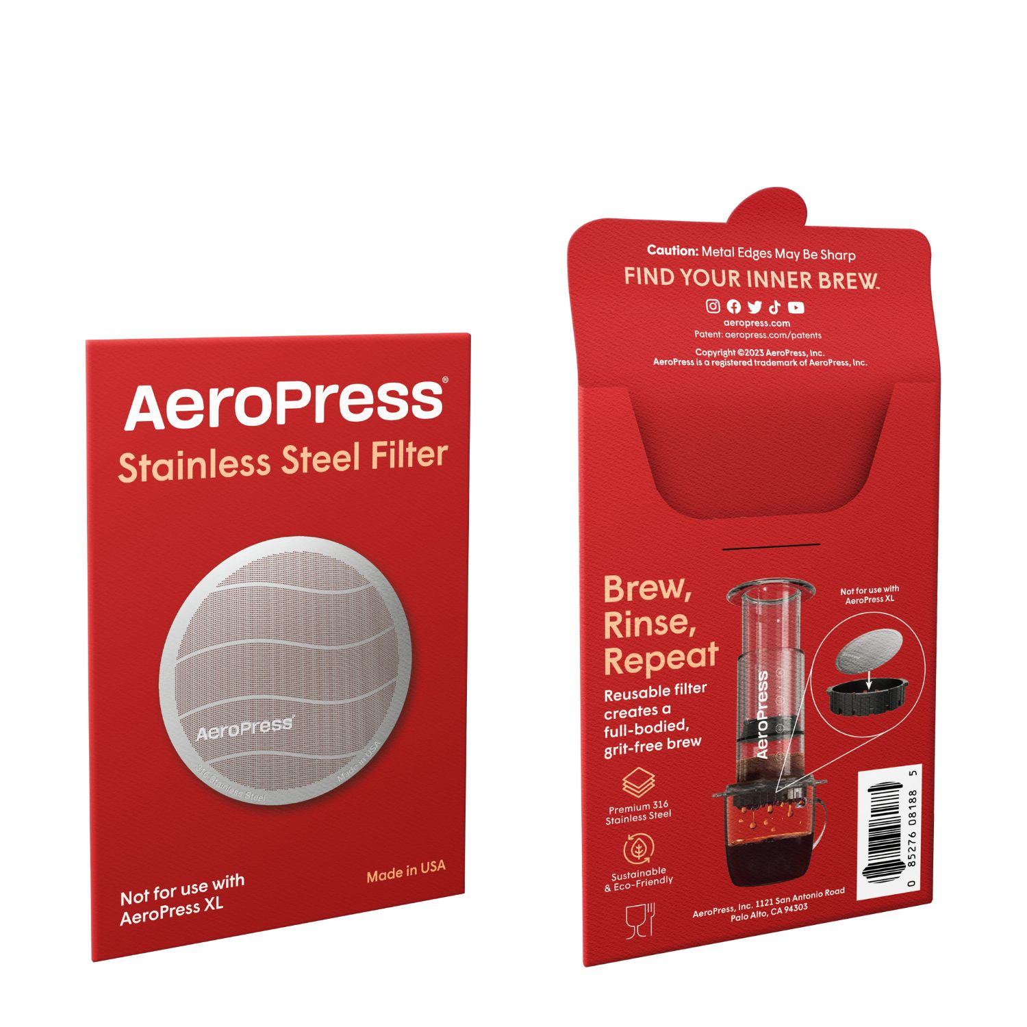 Aeropress Paslanmaz Çelik Filtre