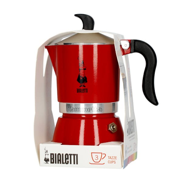Bialetti Moka Pot Fiammetta Chily Pepper 3 Cup