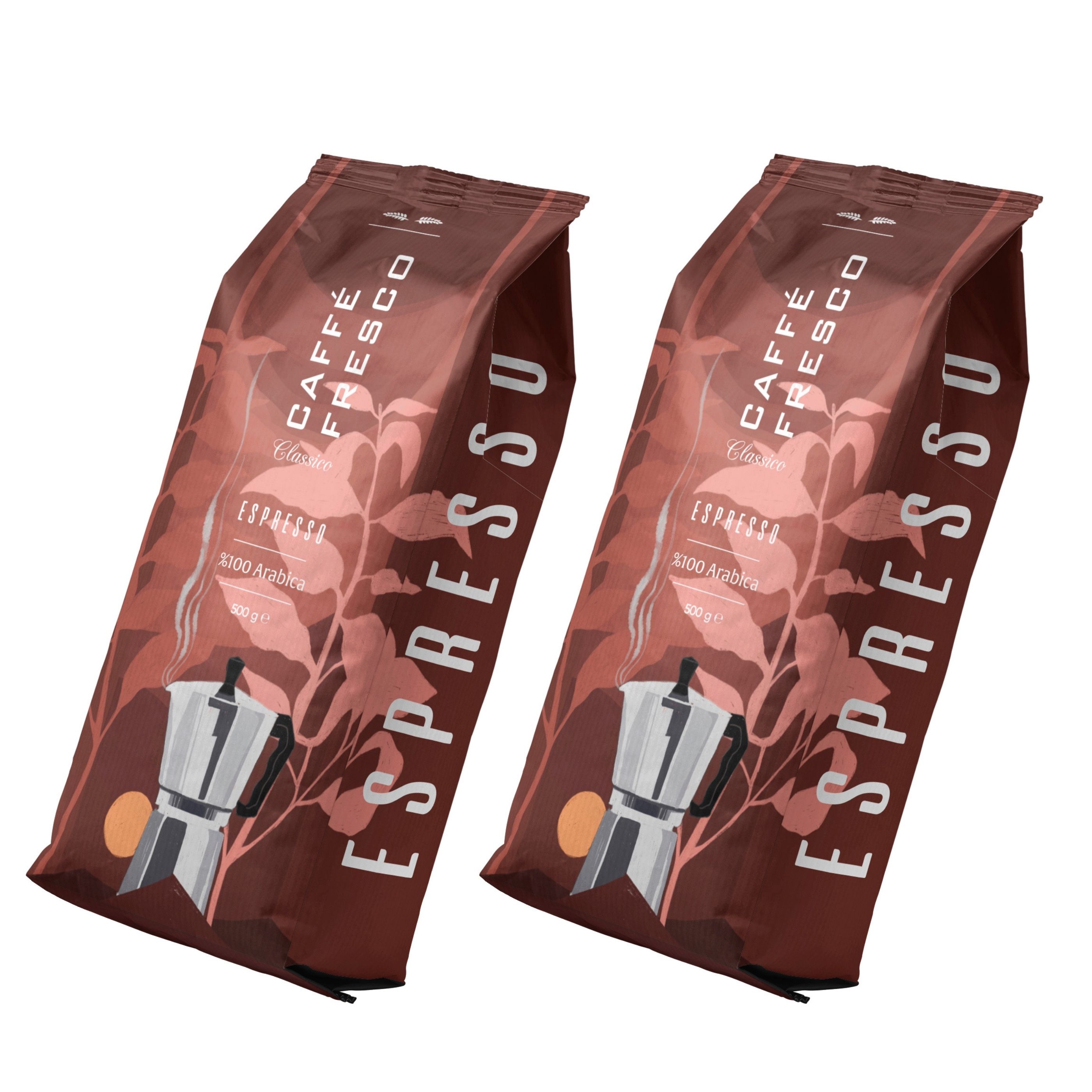 Caffe Fresco Espresso Blend 500 gram 2'li Paket