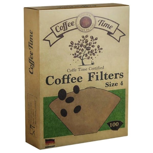 Coffee Time 1x4 Kahve Makinesi Filtresi Doğal