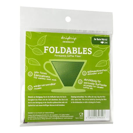 Dripdrip Foldables hasır metal filtre Hario V60