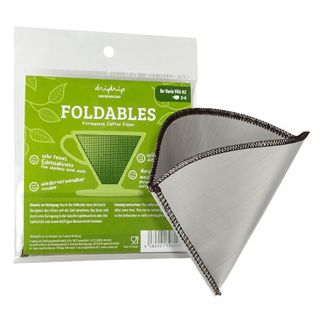Dripdrip Foldables hasır metal filtre Hario V60
